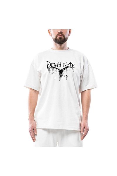 Z zepplin Death Note Ryuk Oversize Λευκό T-Shirt