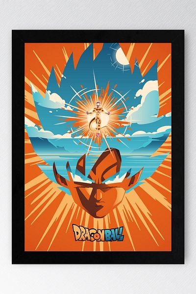 Saturn Pictură înrămată Dragon Ball - Poster Manga Anime