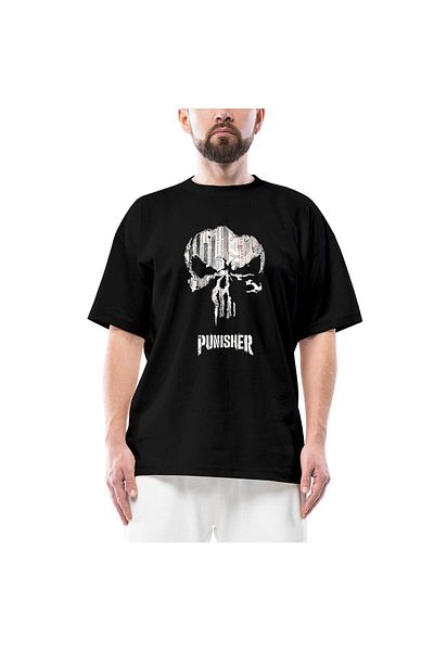 Z zepplin Μαύρο μπλουζάκι Punisher Confident Oversize