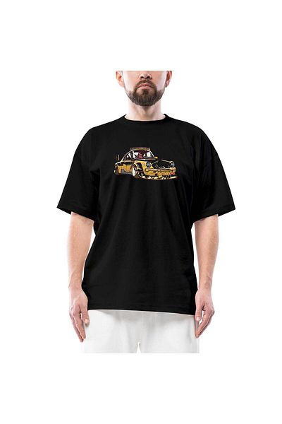 Z zepplin Vosvos Vintage Oversize Μαύρο T-Shirt