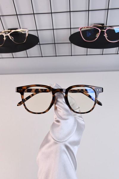 LOOKUP Blue Optical Glasses - Light Protection, Glass Changeable + Case + Cloth Gift Vintage