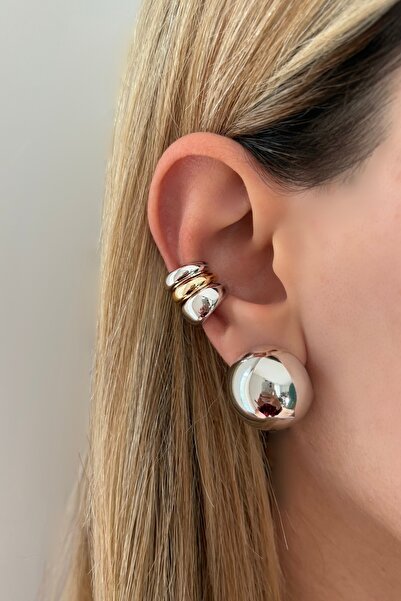 Lavian Accessories Gümüş Renk Hafif Küre Küpe