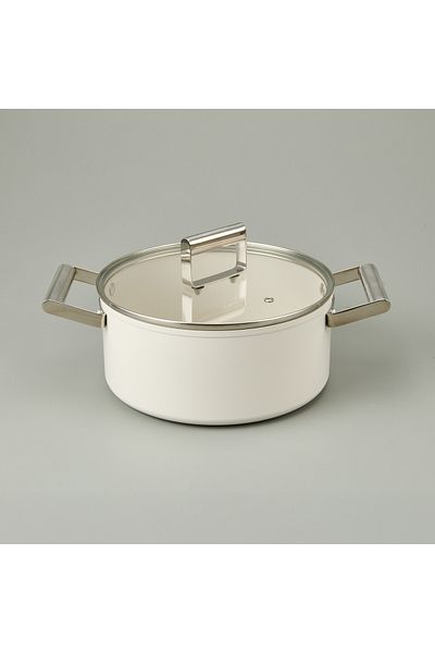 AROW Monza 9 Piece Cookware Set - Cream Color