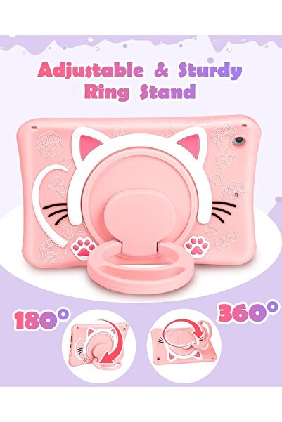 UnDePlus Case for iPad 9.8 Inch 2021 Elegance Standa Kids