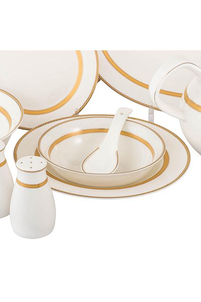 Dania Porcelain dining set, 75 pieces, serves 12 people