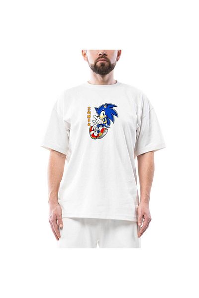 Z zepplin Λευκό μπλουζάκι Sonic Walking Oversize