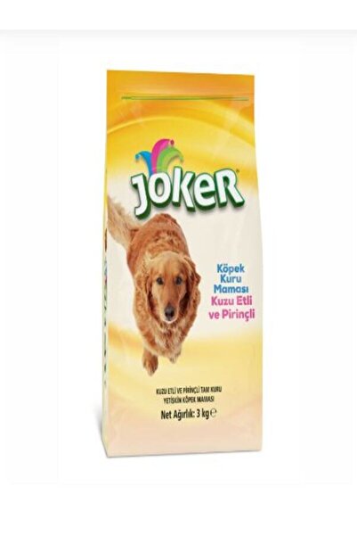 joker Kuzu Etli Pirinçli Kuru Köpek Maması 3 Kg