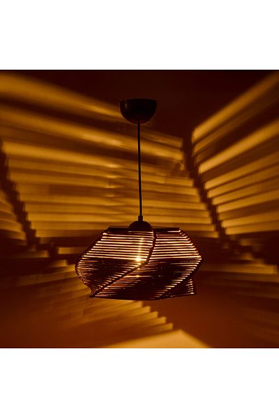 Safir Light Grata Single Chandelier - Antique - 18X18X36 cm