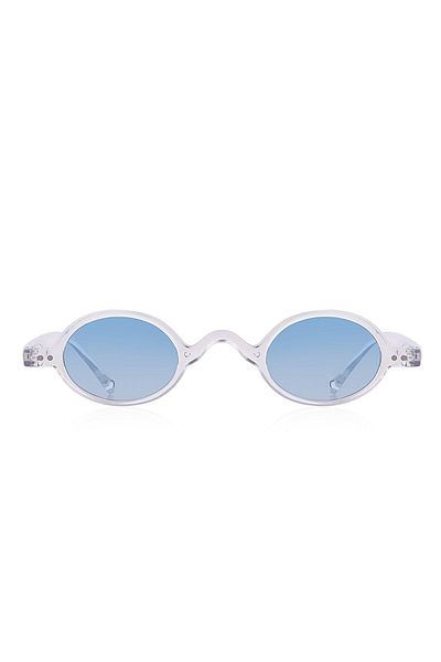 Kinary Round Unisex Sunglasses Transparent 1028