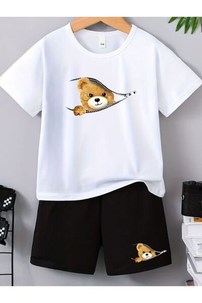 armicem Angry Bear Printed Unisex Παιδικό Σετ από κάτω προς τα πάνω