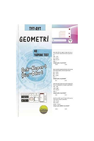 Pano Yayınları Tyt Ayt Geometri Çek Kopart 48 Adet Yaprak Testleri