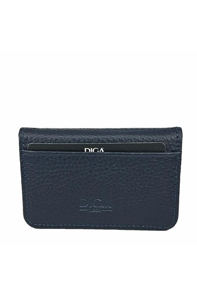Cantayurdu Diga 1169 - Γνήσιο Δερμάτινο Navy Blue Minimal Θήκη για κάρτες