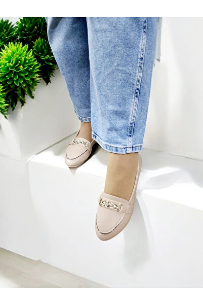 GokceKundura06 Жіночі блискучі балетки з ланцюжком і нековзною підошвою для д...