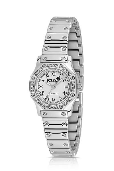 Polo Air Vintage Women's Wristwatch - Roman Numeral, Silver Pl-1502B2X