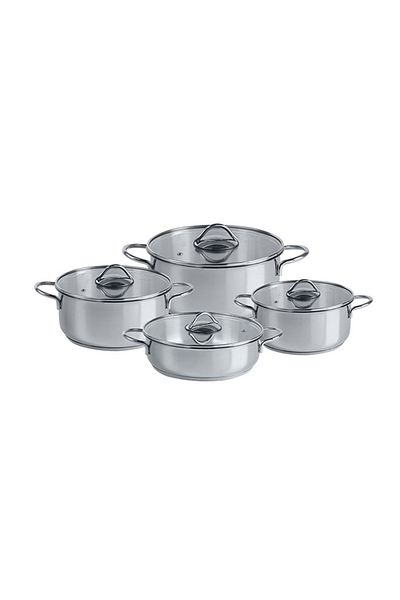 AROW Azure 8 Piece Inox Cookware Set