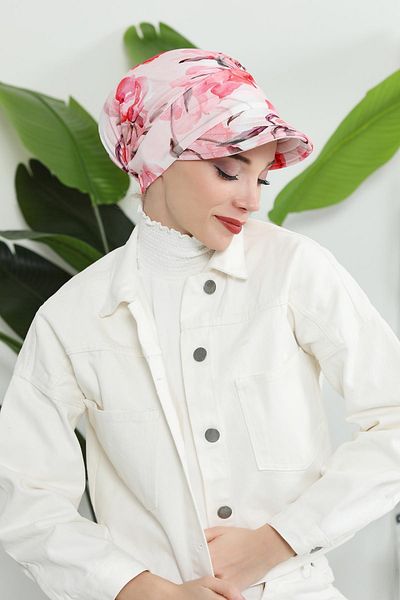 Aisha's Design قبعة من القطن الممشط - بونيه، B-73YD