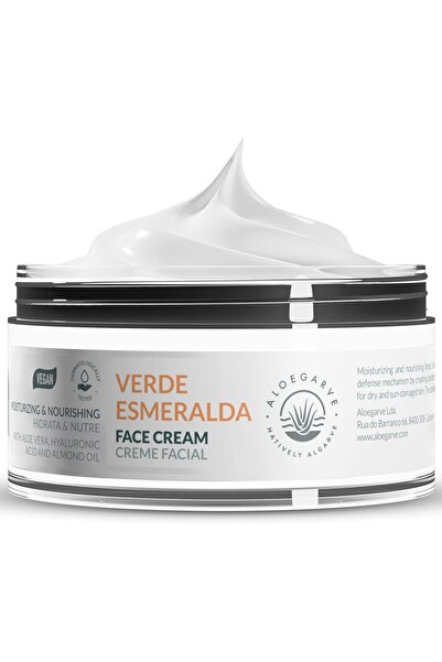Aloegarve Verde Esmeralda Regenerating Face Cream with Aloe Vera, Hyaluronic ...