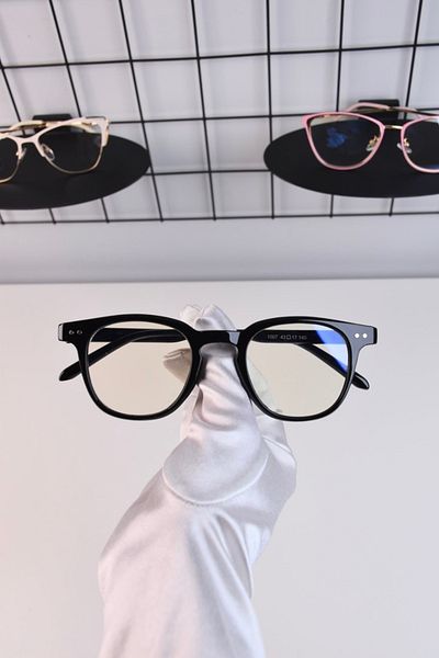 LOOKUP Blue Optical Glasses - Light Protection, Glass Changeable + Case + Cloth Gift Vintage