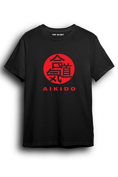 TOP GLORY Προσαρμοσμένο σχέδιο T-Shirt Aikido - AW1008