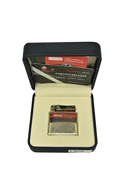 Cantayurdu Retro Benzinli Çakmak Muhtar Çakmağı Altın