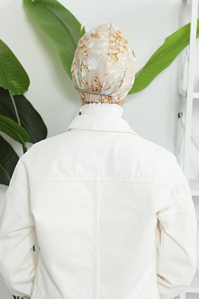 Aisha's Design Patterned Combed Cotton Visor Hat - Bonnet,B-73Yd