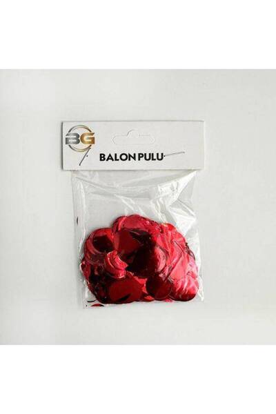 Parti Dükkanım Metalik Balon Konfeti Kırmızı 10 gr