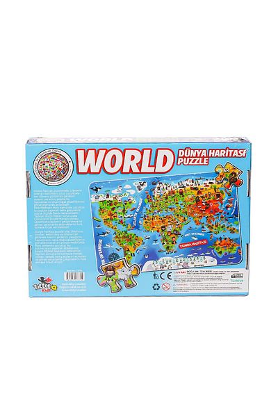 NillyToys 7375 Model World Culture Map Puzzle - Totteriq