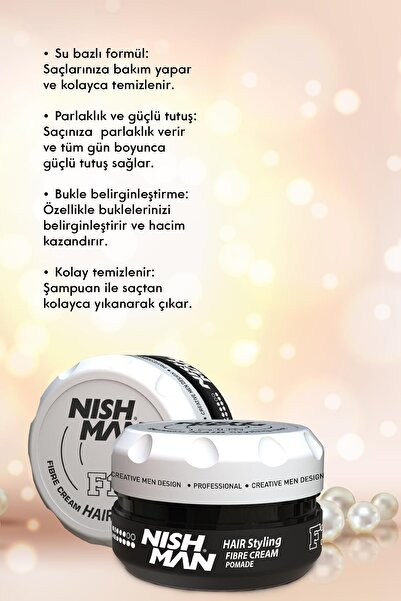 NISHMAN F1 Saç Şekillendirici Ve Bukle Belirginleştirici Bakım Yapan Wax 100 Ml