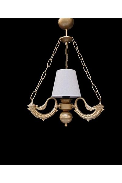 DEDE Cream Color Single Riga Chandelier - Chained Antique Hat