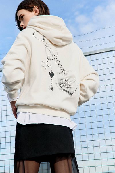 Pull & Bear Hoodie with heart key ring