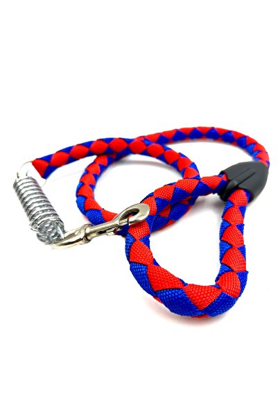 Tasma Market Lacivert-Kırmızı Büyük Irk Dayanıklı Köpek Tasması Seti