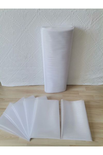 İ&DBABY 10 Τεμάχια 100X300 Κρυστάλλινο Τούλι Γάμου και Αρραβώνα - Στολισμός Λεπτομερής