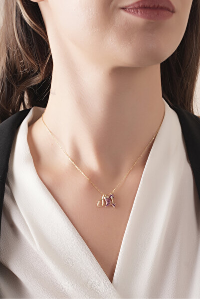 SUNSHINE 925 Ayar Gümüş Çift Renk Zirkon Taşlı 3'lü Şans Kolyesi - Zarif ve Anlamlı Tasarım