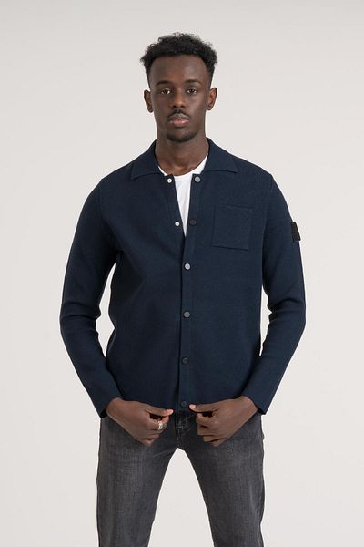 Giotelli Πουκάμισο με μονή τσέπη Slimfit Polyamide Blended Jacket με κολάρο και κουμπωτό κλείσιμο