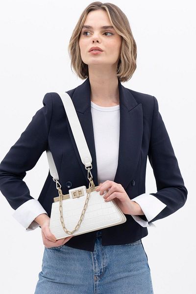 Matthew Cox Byn978 Model White Shoulder Bag