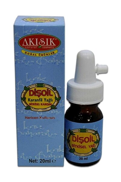 Akışık Dişoil Karanfil Yağlı Bitkisel Karışım Damla 20 ml