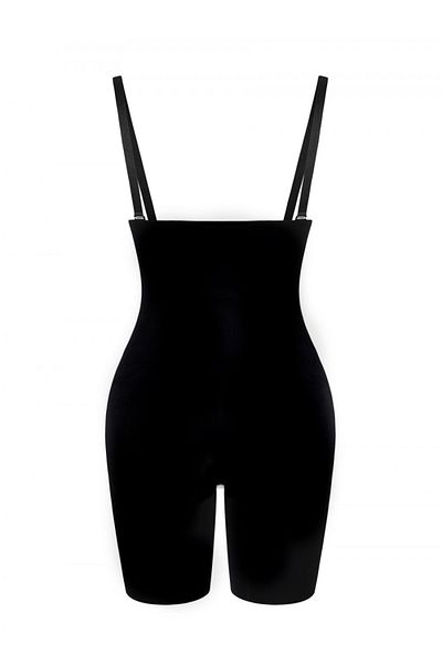 MİSTİRİK Black Laser Cut - Detachable Straps Recovery Shorts