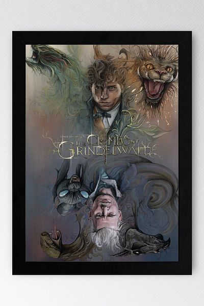 Saturn Fantastic Beasts Framed Painting - Movie Poster Poster Painting