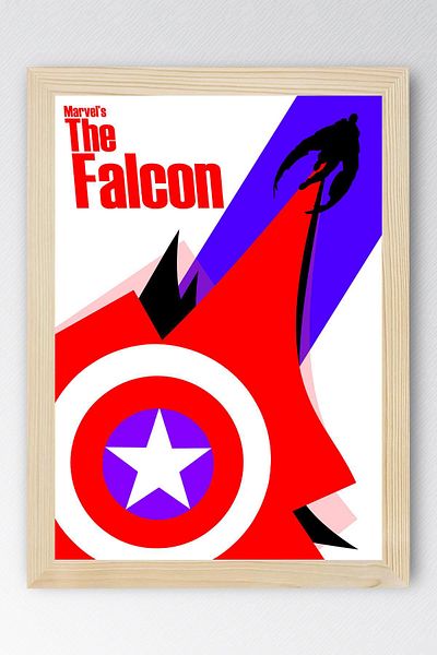 Saturn Pictură înrămată The Falcon - Pictură poster Marvel