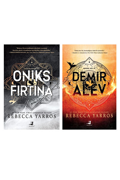 Olimpos Yayınları Demir Alev - Oniks Fırtına 2 Kitap Set (Rebecca Yarros - Ka...