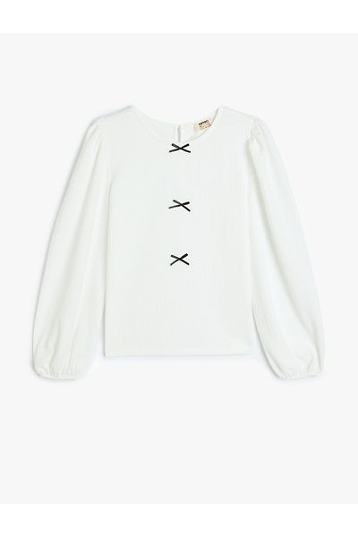 Koton ecru Long Sleeve Blouse
