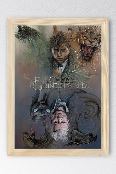 Saturn Fantastic Beasts Framed Painting - Movie Poster Poster Painting