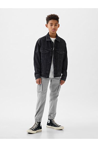 GAP Erkek Çocuk Gri Everyday Kargo Jogger Pantolon