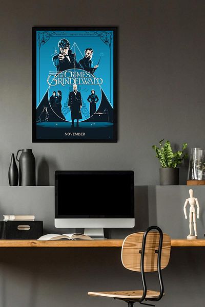 Saturn Fantastic Beasts Framed Painting - Movie Poster Poster Painting