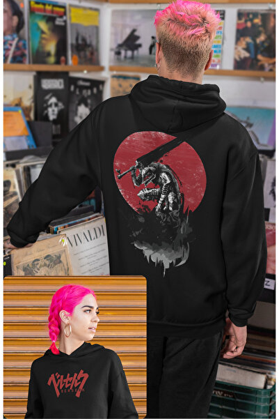 Fuddy Moda Berserk Guts dukserica sa kapuljačom i printom na leđima, unisex o...