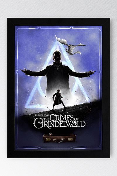 Saturn Fantastic Beasts Framed Painting - Movie Poster Poster Painting