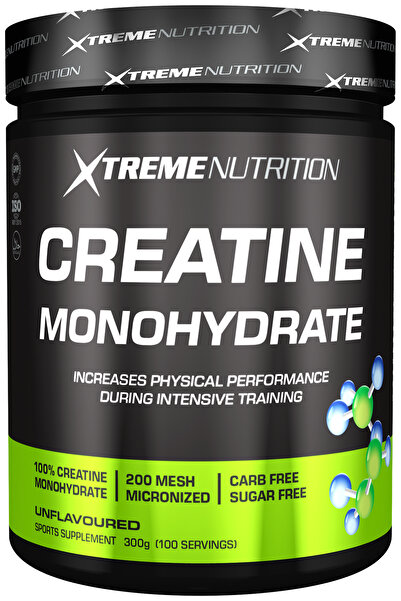 Xtreme Nutrition Creatine Monohydrate - 300 G - Aromasız - 100 Servis - %100 Saf Kreatin Monohidrat Creatine