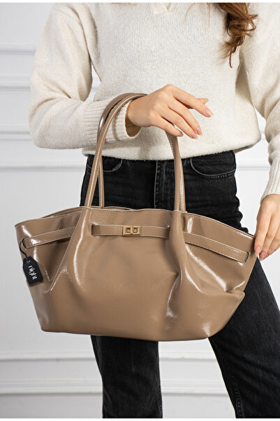 Night حقيبة يد وكتف نسائية من جلد المنك موديل Wellma