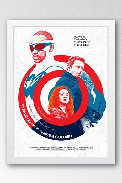 Saturn Pictură înrămată The Falcon and the Winter Soldier - Pictură poster Marvel