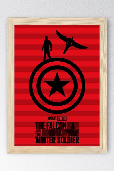 Saturn Pictură înrămată The Falcon and the Winter Soldier - Pictură poster Marvel